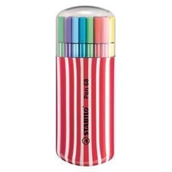 STABILO Fixy "Pen 68 Zebrui", sada, 20 různých barev, 1mm, červené pouzdro