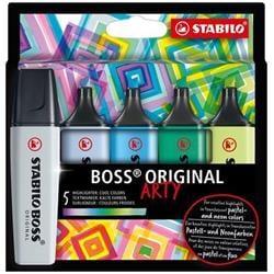 STABILO Zvýrazňovač "BOSS original Arty", 5 ks, studené odstíny, 2-5 mm 70/5-02-2-20