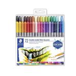 STAEDTLER Fixy "Design Journey", 72 různých barev, sada, oboustranné, 0,8/3,0 mm