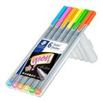 STAEDTLER Linery "Triplus 334 Neon", sada 6 barev, 0,3 mm