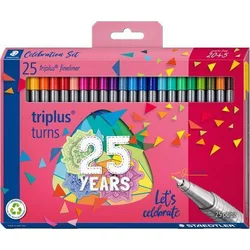 STAEDTLER Linery "Triplus334", 25 barev, sada, 0,3 mm 334 C25 TA