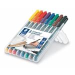 STAEDTLER Permanentní popisovače "Lumocolor 318 F", 8 barev, 0,6mm, OHP 