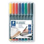 STAEDTLER Permanentní popisovače "Lumocolor 318 F", 8 barev, 0,6mm, OHP 