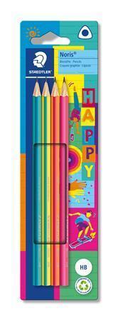 STAEDTLER Sada grafitových tužek "Noris 118 Happy", HB, trojúhelníková 118 BK4 HA