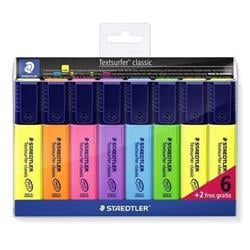 STAEDTLER Zvýrazňovače "Textsurfer classic 364", sada, 6+2, 1-5 mm