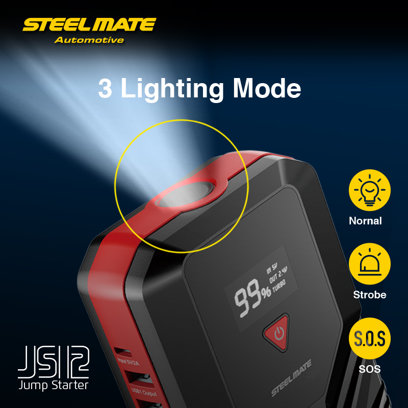 Steelmate JS12, čierna
