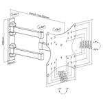 Stell SHO 4540, výsuvný držiak TV 23"-42"