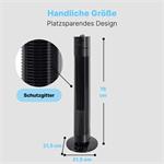 Stĺpový ventilátor Clatronic TVL 3770 čierny