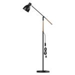 Stojacia lampa EDWARD pre žiarovku E27, 150 cm, čierna