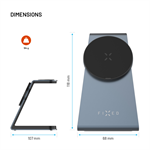 Stojánek s bezdrátovým nabíjením 3v1 FIXED s MagSafe, space gray