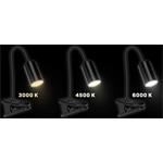 Stolná lampa CONNECT IT CLIP 2 s klipom ČIERNA