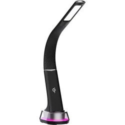 Stolná LED lampa IMMAX CORELLA čierna + strieborné prvky