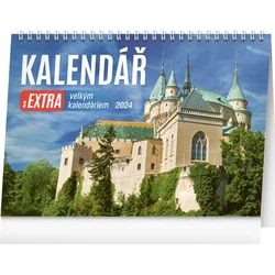 Stolní kalendář s extra velkým kalendáriem 2024, 30 × 21 cm