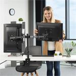Stolný držiak Hama pre dva štandardné monitory 32", 2 ramená