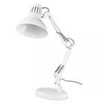 Stolová lampa DUSTIN pre žiarovku E27, biela