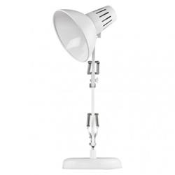Stolová lampa DUSTIN pre žiarovku E27, biela