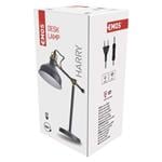 Stolová lampa HARRY na žiarovku E27, tmavosivá