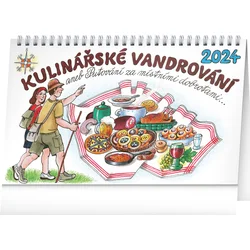 Stolový kalendár Culinary Vagabonding 2024 - Kamila Skopová, 23,1 × 14,5 cm