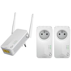 STRONG sada 3 adaptérů Powerline WF 600 TRI FR/ Powerline 600 Mbit/s/ Wi-Fi 300 Mbit/s/ 2x LAN/ bílý