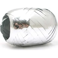 Stuha vázací 20m metal stříbrná 9310