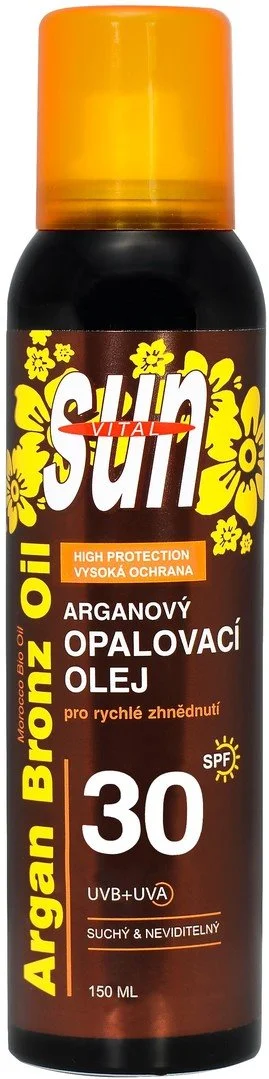 Sun Vital Arganový suchý opalovací olej sprej SPF30 150ml