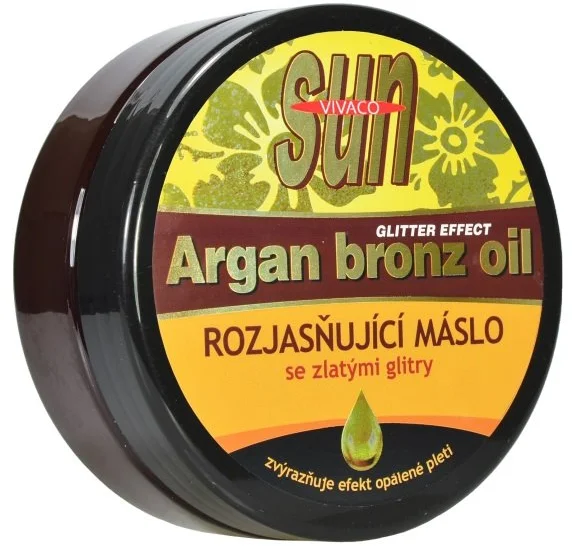 Sun Vital rozjasňujúci maslo po opaľovaní s BIO arganovým olejom a zlatými glitre 197900