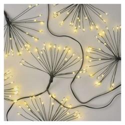 Svetelná reťaz LED - svetelné klastre, nano, 2,35 m, vnútorná, teplá biela, časovač