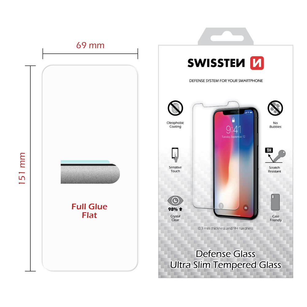 Swissten 2.5D sklo Samsung Galaxy A21s