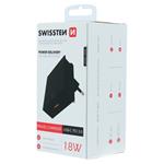 Swissten adaptér PD 18W, černý  