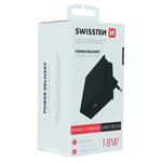 Swissten adaptér PD 18W, černý  