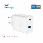 Swissten adaptér Smart IC 2× USB 3A + USB-C kabel, černý  