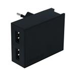 Swissten adaptér Smart IC 2× USB 3A + USB-C kabel, černý  