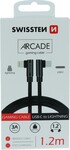 Swissten Arcade kábel USB-C/Lightning 1,2 m, čierny