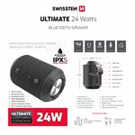 Swissten Bluetooth reproduktor Ultimate 24 W, černý