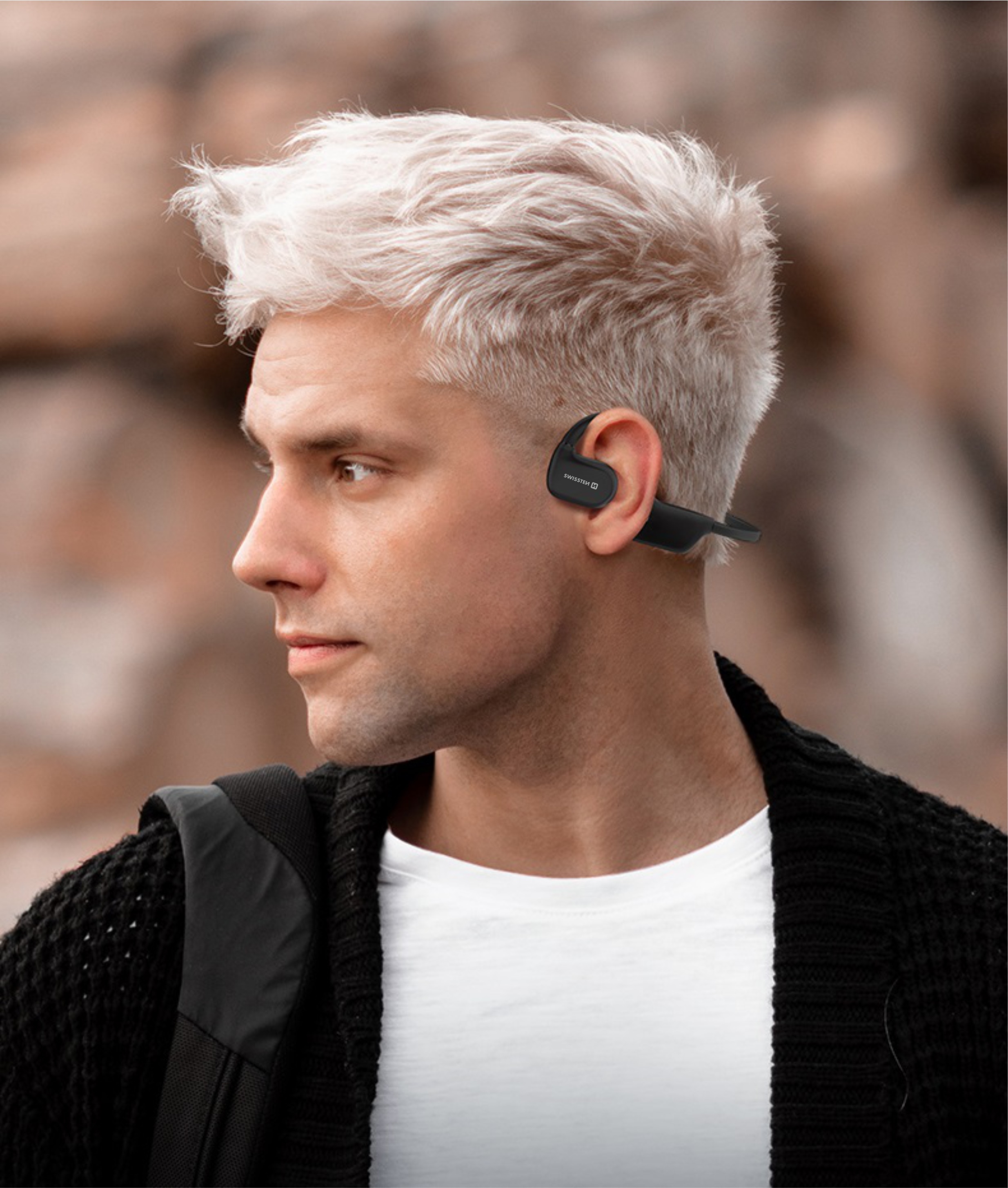 Swissten Bluetooth sluchátka Open Ear
