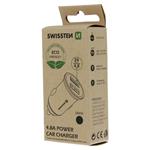 Swissten CL adaptér 2× USB 4,8 A, černý