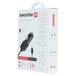 Swissten CL nabíjačka do auta s konektorom Micro USB, čierna