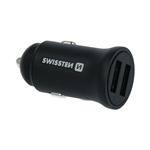 Swissten CL adaptér 2× USB 4,8 A, černý