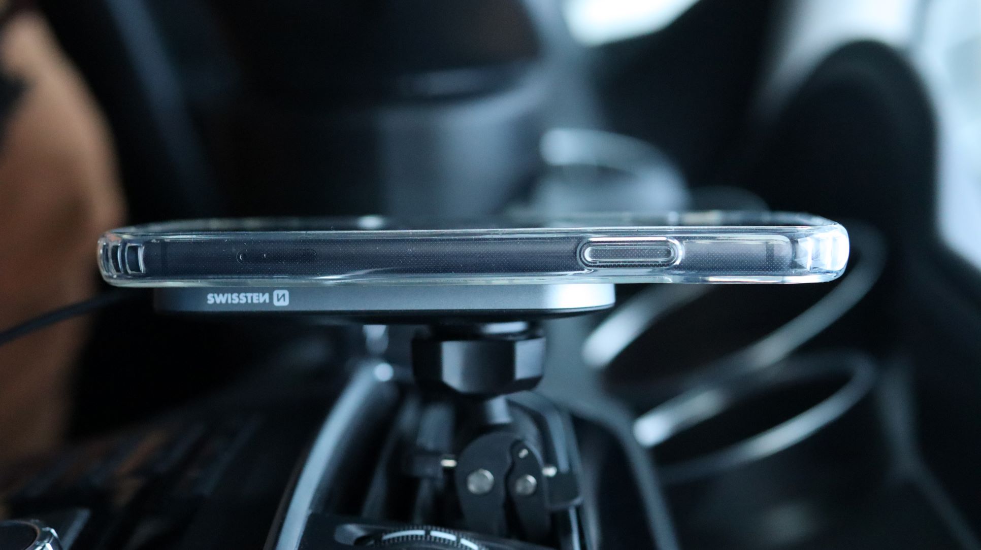 Swissten Clear Jelly MagStick Apple iPhone 14 Pro Max, transparentní