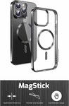 Swissten Clear Jelly MagStick pre Apple iPhone 16 Plus, čierny