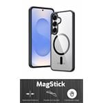 Swissten Clear Jelly MagStick pre Samsung S26+, čierny