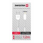 Swissten Datový kabel USB / Lightning 1,2m (samoprodavač), bílý