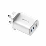 Swissten Edge GaN síťový adaptér 65 W, bílý (UK)