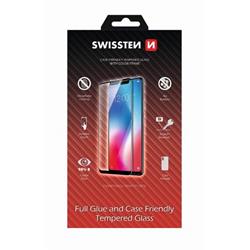 Swissten FULL GLUE, Color Frame, 2.5D ochranné sklo pro Apple iPhone 6/6S Black - Černé