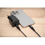 Swissten GaN adaptér 2× USB-C 20W, černý  