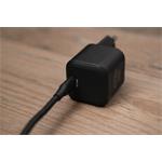 Swissten GaN adaptér 20W + USB-C kabel, černý  