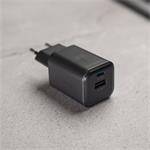 Swissten GaN adaptér 45W + USB-A, černý  