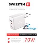 Swissten GaN adaptér 70W  