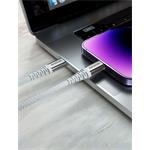 Swissten kabel Aramid USB-C / Lightning 1,5 m, bílý