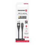Swissten kabel Aramid USB / Lightning 1,5 m, antracit
